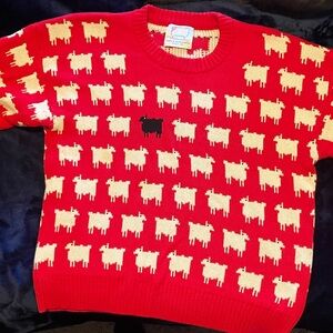 Princess Diana Black Sheep Sweater Warm & Wonderful XL